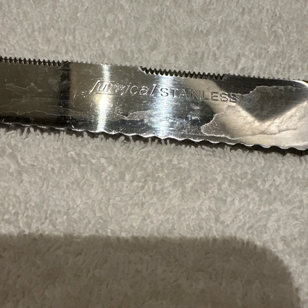 HOUSEHOLD Surgical Stainless Serrated Double-Sided Knife 7.5